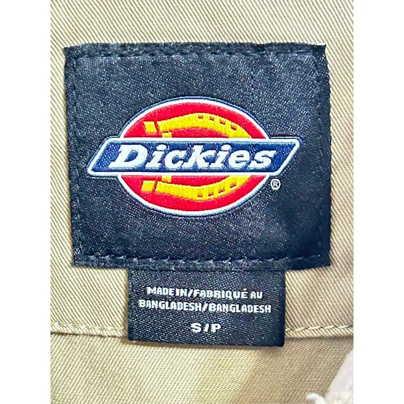 Dickies Unisex Khaki Tan Short Sleeve Zip Front Utility Coveralls Jumpsuit Small - Picture 7 of 16